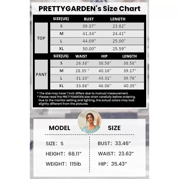 imagePRETTYGARDEN Womens Two Piece Tracksuit V Neck Short Sleeve Tops Long Pants With Drawstring Outfits Jogger SetsLight Grey