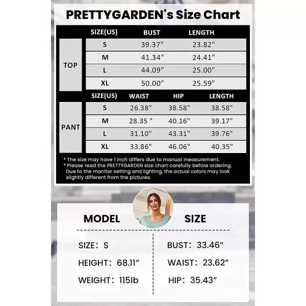 imagePRETTYGARDEN Womens Two Piece Tracksuit V Neck Short Sleeve Tops Long Pants With Drawstring Outfits Jogger SetsPink