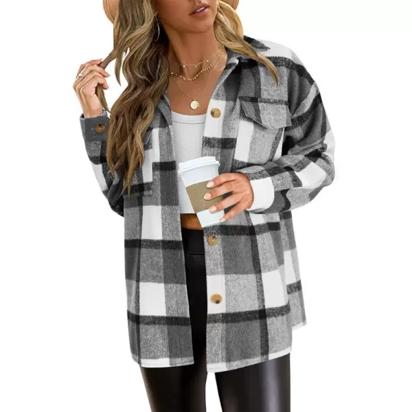 Plaid Black White
