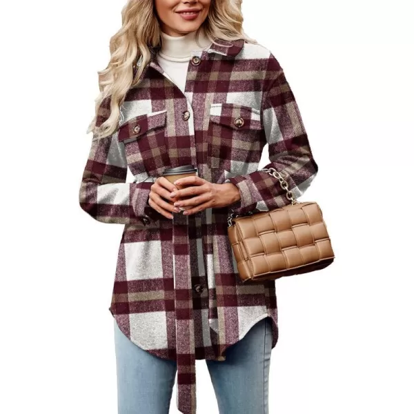 Plaid Red White