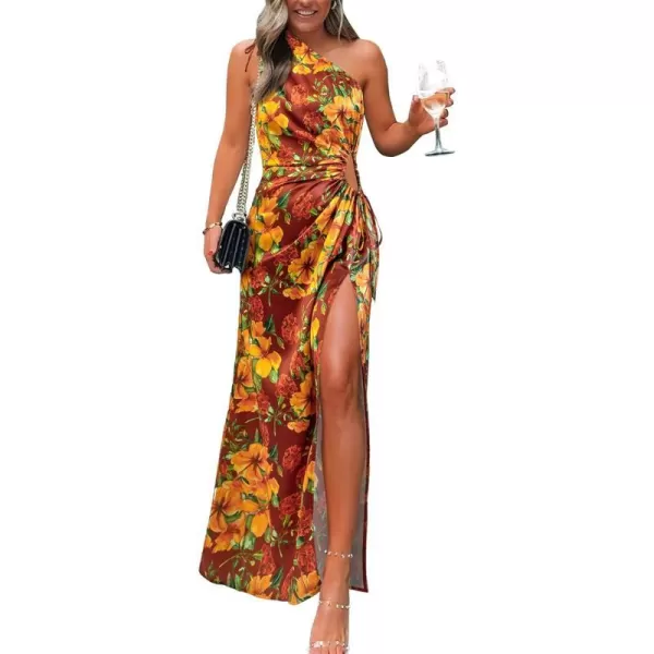 Floral Wine Red Orange