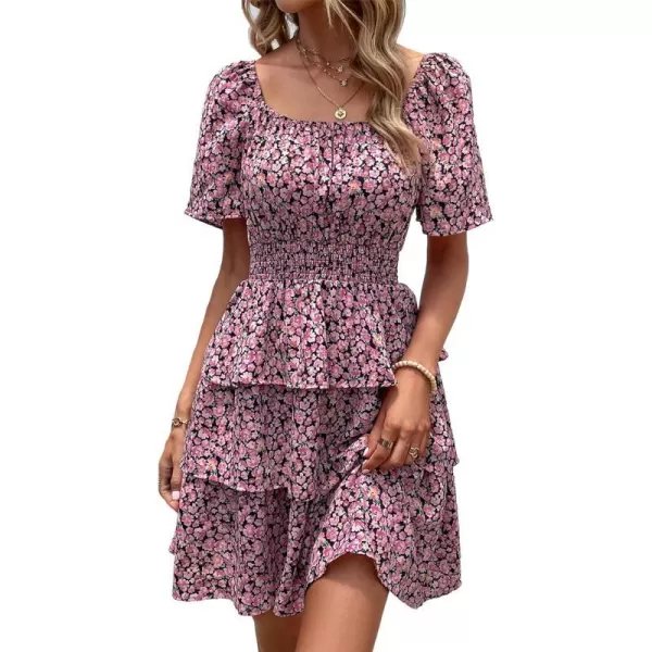 Black Pink Floral