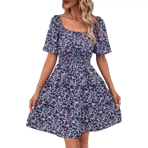 Blue Purple Floral
