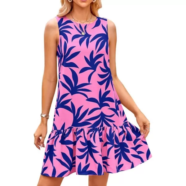 Floral Pink Blue