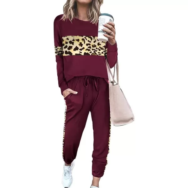 Leopard Wine Red