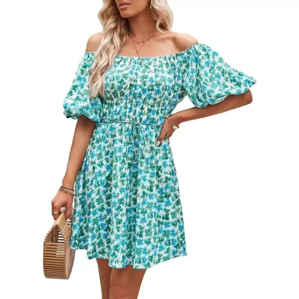 Floral Dark Green