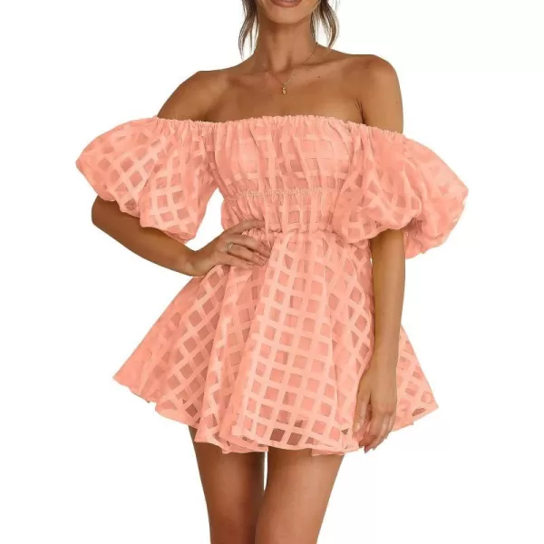 Plaid Peach Pink