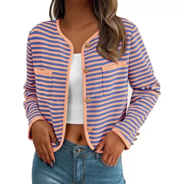 Striped Orange Blue