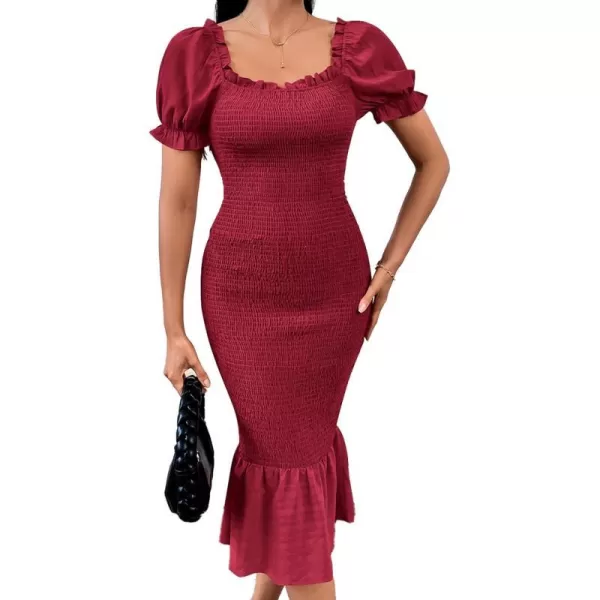 Solid Wine Red