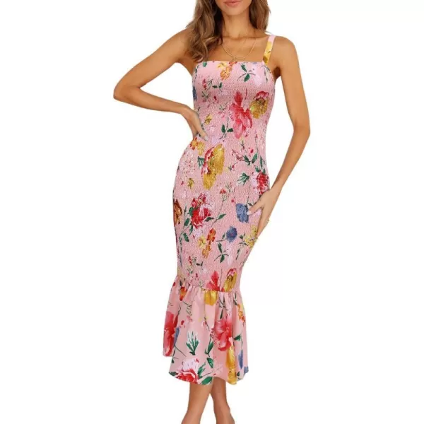 Pink Red Big Floral