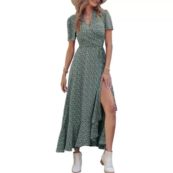 Dark Green Floral