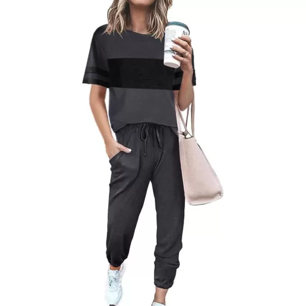 Striped Dark Grey