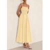 imagePRETTYGARDEN Womens Smocked Maxi Dresses 2025 Summer Beach Sundress Casual Spaghetti Strap Swing A Line Long Flowy DressBeige