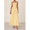 imagePRETTYGARDEN Womens Smocked Maxi Dresses 2025 Summer Beach Sundress Casual Spaghetti Strap Swing A Line Long Flowy DressBeige