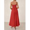 imagePRETTYGARDEN Womens Smocked Maxi Dresses 2025 Summer Beach Sundress Casual Spaghetti Strap Swing A Line Long Flowy DressRed