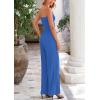 imagePRETTYGARDEN Womens Summer Outfits 2 Piece Sets Casual Ribbed Knit Crop Tube Top Wide Leg Pants Spring Matching Lounge SetBlue