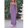 imagePRETTYGARDEN Womens Summer Long Formal Wedding Guest Dress Sleeveless Ruffle Cocktail Party Maxi Bodycon DressesDusty Violet