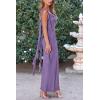 imagePRETTYGARDEN Womens Summer Long Formal Wedding Guest Dress Sleeveless Ruffle Cocktail Party Maxi Bodycon DressesDusty Violet