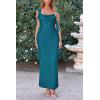 imagePRETTYGARDEN Womens Summer Long Formal Wedding Guest Dress Sleeveless Ruffle Cocktail Party Maxi Bodycon DressesLake Blue