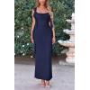 imagePRETTYGARDEN Womens Summer Long Formal Wedding Guest Dress Sleeveless Ruffle Cocktail Party Maxi Bodycon DressesNavy