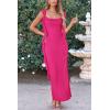 imagePRETTYGARDEN Womens Summer Long Formal Wedding Guest Dress Sleeveless Ruffle Cocktail Party Maxi Bodycon DressesRose Red