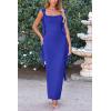 imagePRETTYGARDEN Womens Summer Long Formal Wedding Guest Dress Sleeveless Ruffle Cocktail Party Maxi Bodycon DressesRoyal Blue