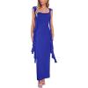 imagePRETTYGARDEN Womens Summer Long Formal Wedding Guest Dress Sleeveless Ruffle Cocktail Party Maxi Bodycon DressesRoyal Blue