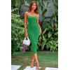 imagePRETTYGARDEN Womens 2025 Summer Sleeveless Bodycon Dress Textured Back Slit Sexy Cocktail Party Midi DressesGreen