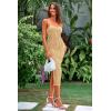 imagePRETTYGARDEN Womens 2025 Summer Sleeveless Bodycon Dress Textured Back Slit Sexy Cocktail Party Midi DressesLight Khaki