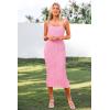 imagePRETTYGARDEN Womens 2025 Summer Sleeveless Bodycon Dress Textured Back Slit Sexy Cocktail Party Midi DressesPink