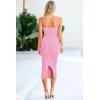imagePRETTYGARDEN Womens 2025 Summer Sleeveless Bodycon Dress Textured Back Slit Sexy Cocktail Party Midi DressesPink
