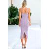 imagePRETTYGARDEN Womens 2025 Summer Sleeveless Bodycon Dress Textured Back Slit Sexy Cocktail Party Midi DressesPurple