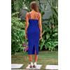 imagePRETTYGARDEN Womens 2025 Summer Sleeveless Bodycon Dress Textured Back Slit Sexy Cocktail Party Midi DressesRoyal Blue