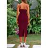 imagePRETTYGARDEN Womens 2025 Summer Sleeveless Bodycon Dress Textured Back Slit Sexy Cocktail Party Midi DressesWine Red