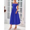 imagePRETTYGARDEN Womens Summer Off Shoulder Sleeveless Midi Dress Cocktail A Line Flowy Wedding Guest Dresses with PocketsRoyal Blue