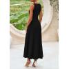 imagePRETTYGARDEN Skirt Sets Women 2 Piece Outfits 2025 Summer Casual Knit Tank Tops Flowy Midi Skirts Matching Vacation ClothesBlack