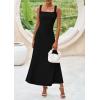 imagePRETTYGARDEN Skirt Sets Women 2 Piece Outfits 2025 Summer Casual Knit Tank Tops Flowy Midi Skirts Matching Vacation ClothesBlack