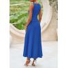 imagePRETTYGARDEN Skirt Sets Women 2 Piece Outfits 2025 Summer Casual Knit Tank Tops Flowy Midi Skirts Matching Vacation ClothesBlue