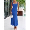 imagePRETTYGARDEN Skirt Sets Women 2 Piece Outfits 2025 Summer Casual Knit Tank Tops Flowy Midi Skirts Matching Vacation ClothesBlue