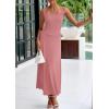 imagePRETTYGARDEN Skirt Sets Women 2 Piece Outfits 2025 Summer Casual Knit Tank Tops Flowy Midi Skirts Matching Vacation ClothesDusty Pink