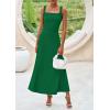 imagePRETTYGARDEN Skirt Sets Women 2 Piece Outfits 2025 Summer Casual Knit Tank Tops Flowy Midi Skirts Matching Vacation ClothesGreen