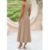 imagePRETTYGARDEN Skirt Sets Women 2 Piece Outfits 2025 Summer Casual Knit Tank Tops Flowy Midi Skirts Matching Vacation ClothesKhaki