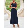 imagePRETTYGARDEN Skirt Sets Women 2 Piece Outfits 2025 Summer Casual Knit Tank Tops Flowy Midi Skirts Matching Vacation ClothesNavy