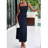 imagePRETTYGARDEN Skirt Sets Women 2 Piece Outfits 2025 Summer Casual Knit Tank Tops Flowy Midi Skirts Matching Vacation ClothesNavy
