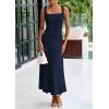 imagePRETTYGARDEN Skirt Sets Women 2 Piece Outfits 2025 Summer Casual Knit Tank Tops Flowy Midi Skirts Matching Vacation ClothesNavy