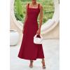 imagePRETTYGARDEN Skirt Sets Women 2 Piece Outfits 2025 Summer Casual Knit Tank Tops Flowy Midi Skirts Matching Vacation ClothesWine Red