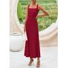 imagePRETTYGARDEN Skirt Sets Women 2 Piece Outfits 2025 Summer Casual Knit Tank Tops Flowy Midi Skirts Matching Vacation ClothesWine Red