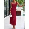 imagePRETTYGARDEN Skirt Sets Women 2 Piece Outfits 2025 Summer Casual Knit Tank Tops Flowy Midi Skirts Matching Vacation ClothesWine Red