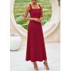 imagePRETTYGARDEN Skirt Sets Women 2 Piece Outfits 2025 Summer Casual Knit Tank Tops Flowy Midi Skirts Matching Vacation ClothesWine Red