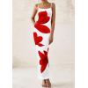 imagePRETTYGARDEN Womens Floral Maxi Dresses Summer 2025 Sexy Spaghetti Strap Slip Party Long Bodycon Mesh DressWhite